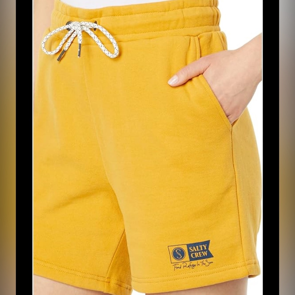 Salty Crew - alpha sweatshort in Ochre Women’s Sz Small